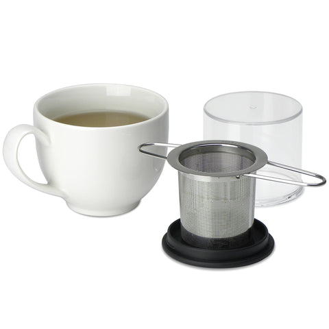 Folding Handle Simple Tea Infuser 7 by Unrest Coffee in Hampden Maine
