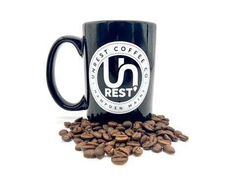 All you need is love mug by Unrest Coffee in Hampden Maine