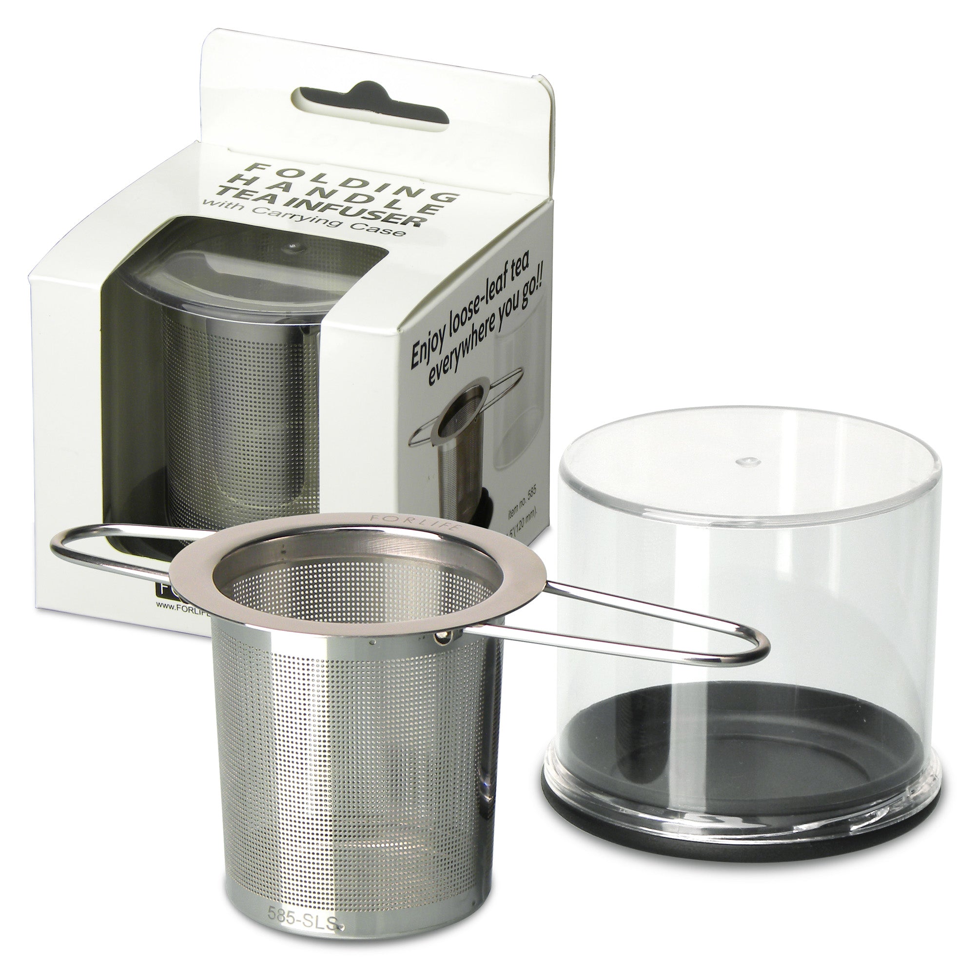 Folding Handle Simple Tea Infuser 3 by Unrest Coffee in Hampden Maine