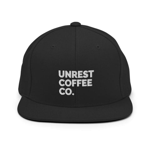 Unrest Coffee Snapback Hat 2 by Unrest Coffee in Hampden Maine