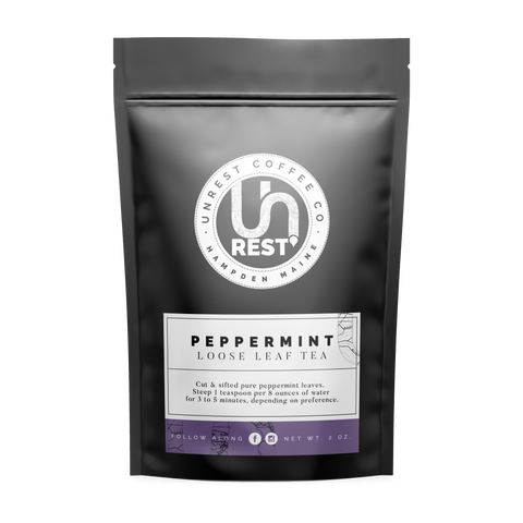 Peppermint Tea Package 1 by Unrest Coffee in Hampden Maine