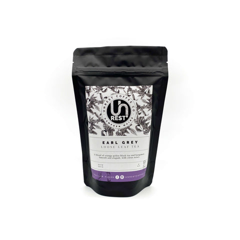 Earl Grey Package by Unrest Coffee in Hampden Maine