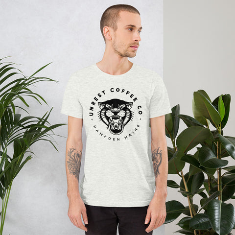 Short-Sleeve Panther Tee 5 by Unrest Coffee in Hampden Maine