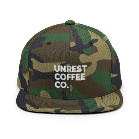 Unrest Coffee Snapback Hat 7 by Unrest Coffee in Hampden Maine